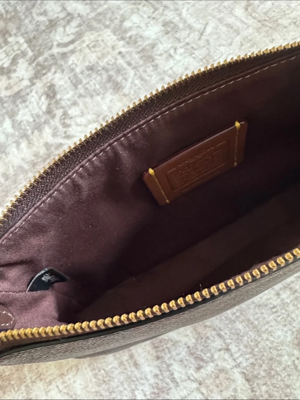 Coach Plaza Bag in Signature Canvas + Dust Bag + Charm